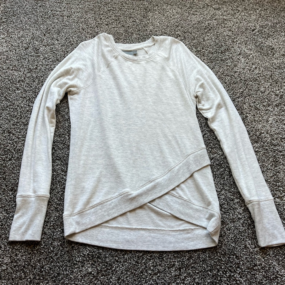 Athleta Criss Cross Pullover Sweatshirt